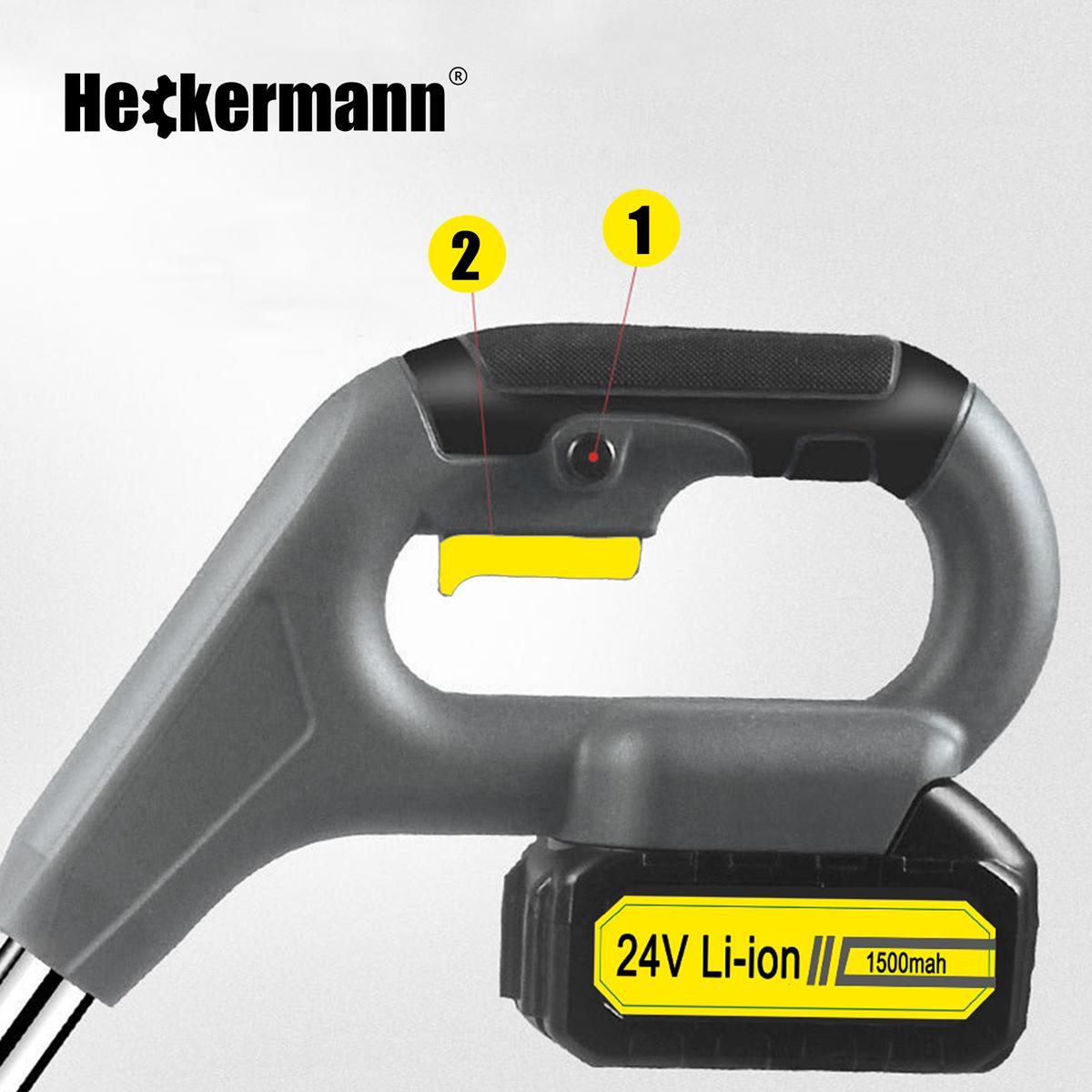Podkaszarka akumulatorowa kosa do trawy Heckermann® HY-2 + 2x akumulator nr. 5