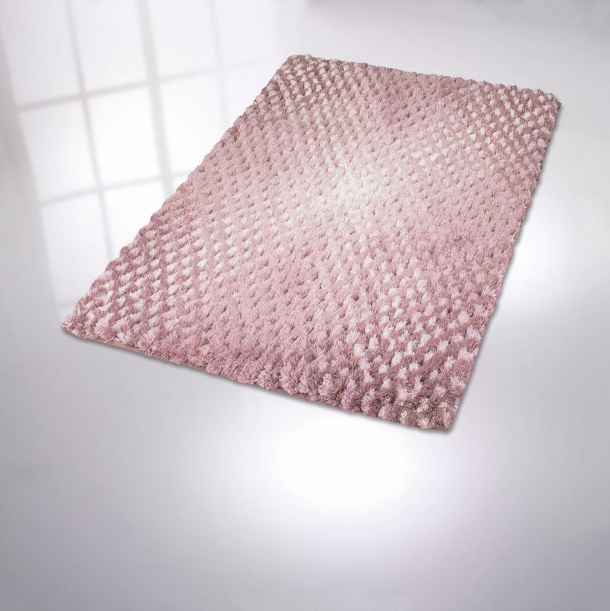 Dywanik łazienkowy różowy 60x60 cm Kleine Wolke Cory Supermiękki do łazienki 3 Full Screen
