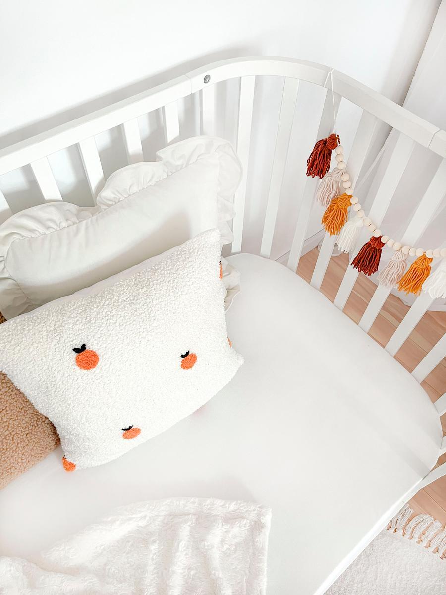 Łóżeczko niemowlęce drewniane bukowe zaokrąglone PRINCIPAL 140x70 cm 2w1 z funkcją sofy dla dziecka  12 Full Screen