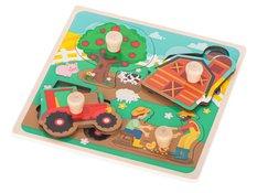 Puzzle drewniane sorter układanka gospodarstwo rolne - Miniaturka zdjęcia nr 4