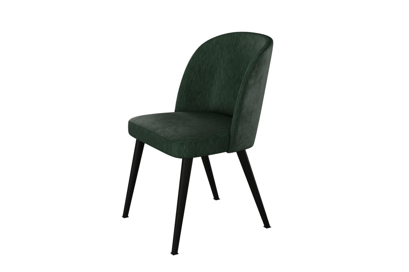  Krzesło TUXEDO KR-2 53x49x83 cm welurowe do jadalni ciemnoszary nr. 2
