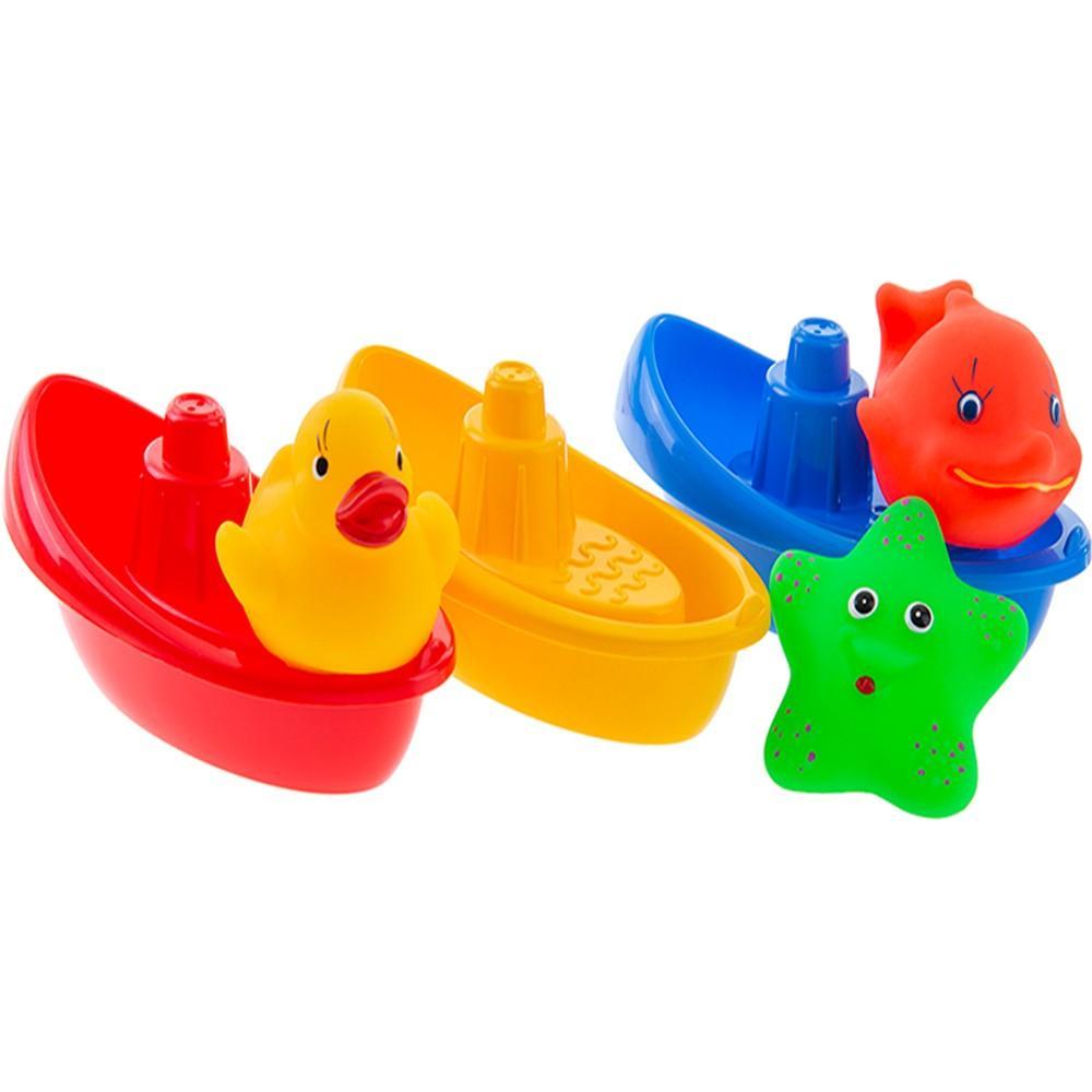 Łódeczki do kąpieli w zestawie ze zwierzątkami dla dzieci do kąpieli  nr. 2
