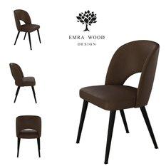 Krzesło TUXEDO KR-5 46x82x45 cm do jadalni welurowe brązowy