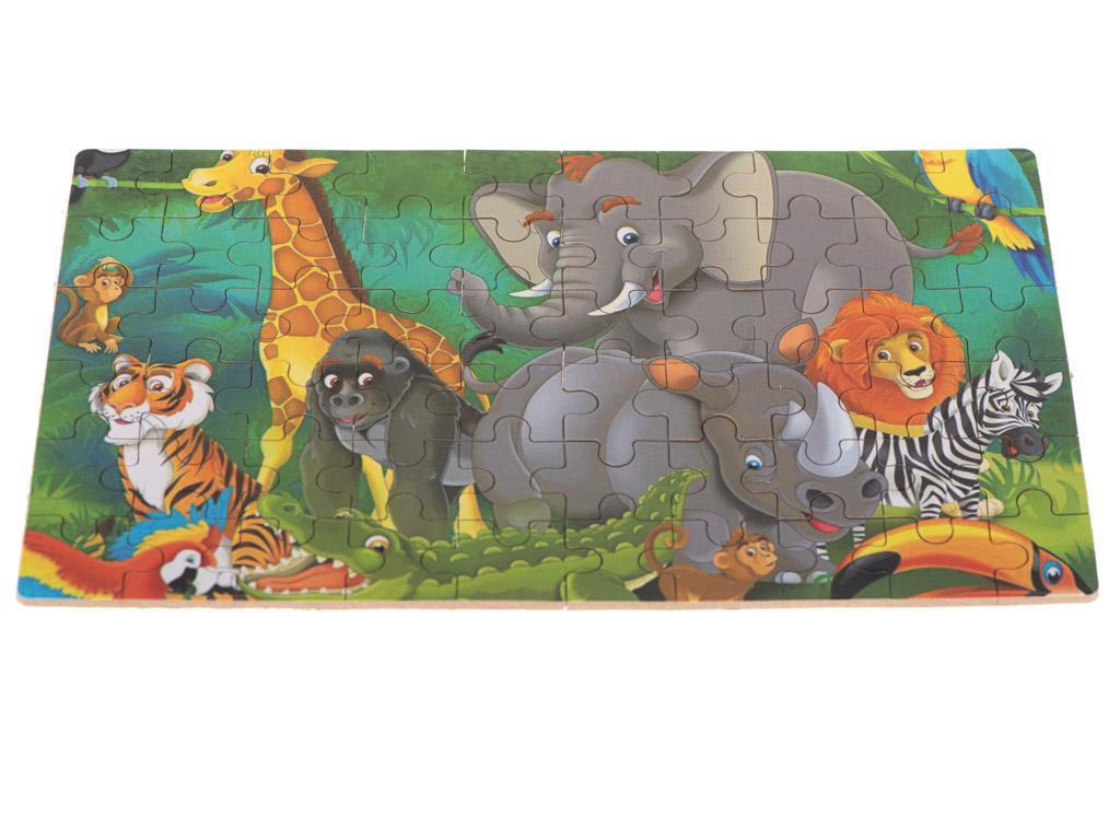 Puzzle dla dzieci bajkowe w puszce dżungla 60 elementów 3 Full Screen