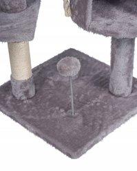 Drapak dla kota 39x110 szary wieża legowisko zabawka dla zwierząt - Miniaturka zdjęcia nr 5