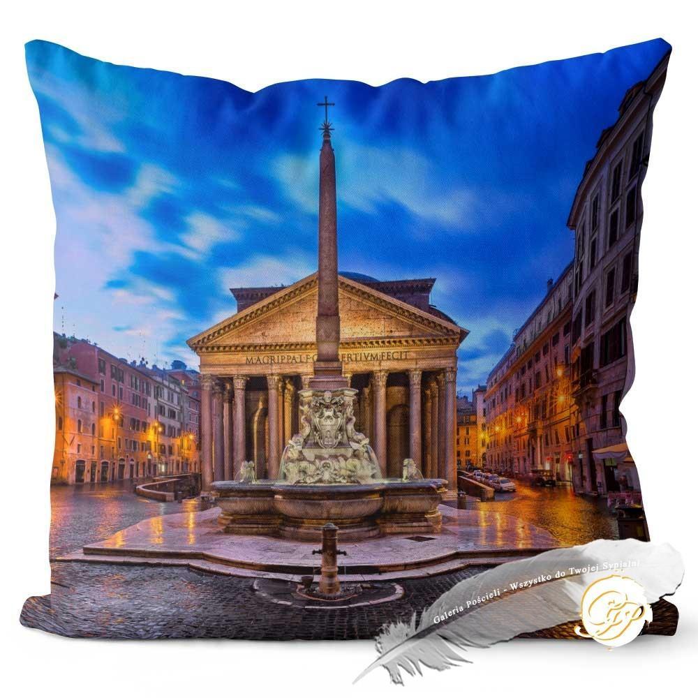 Poszewka 3D bawełna satyna 40x40cm Panteon w Rzymie 0 Full Screen