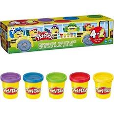 Ciastolina zestaw kolorowych tub autobus 5-pak hasbro 4+1 f7368 play-doh dla dziecka