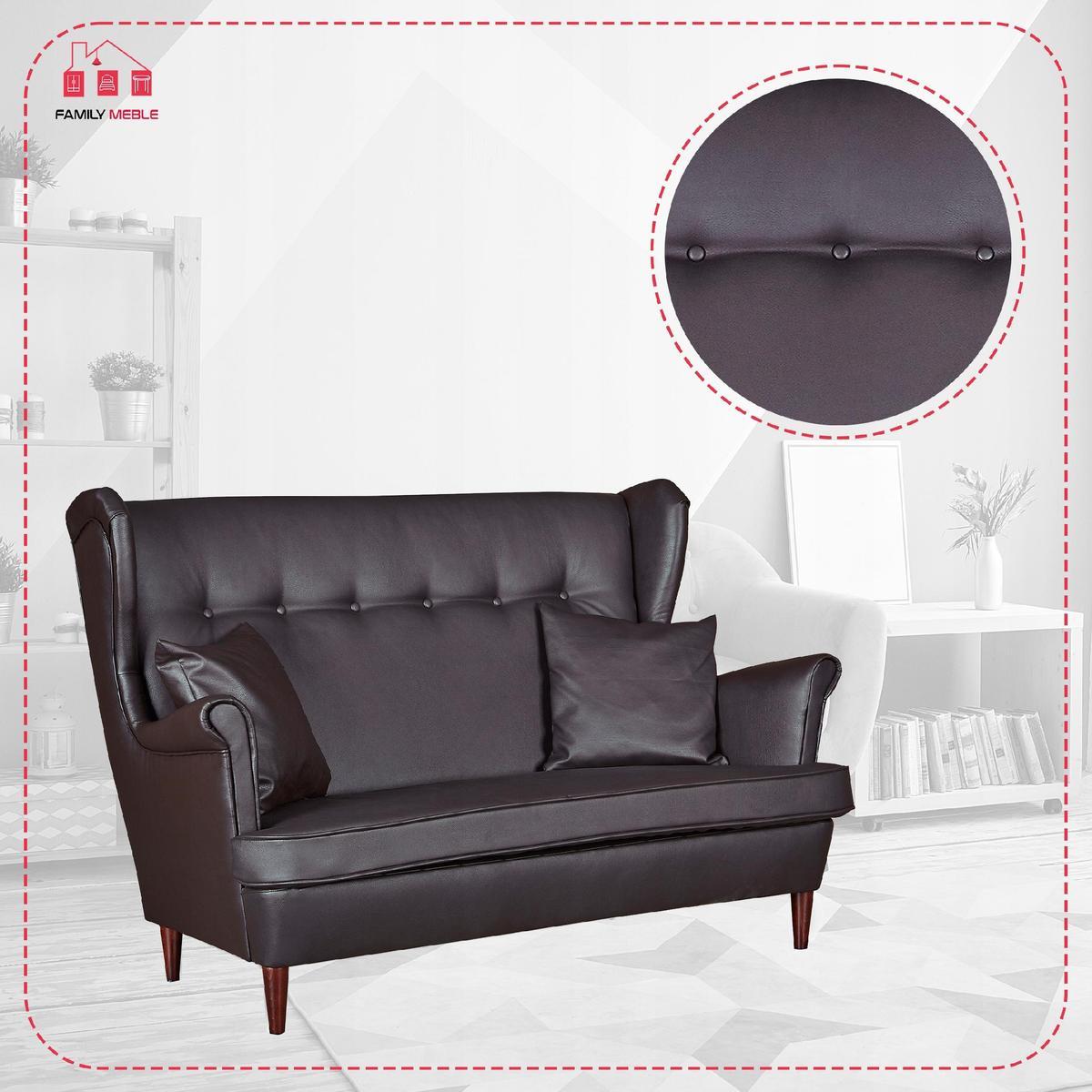 Zestaw wypoczynkowy eko skóra sofa + 2F+2P 3 Full Screen