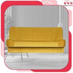 Wersalka SARA 200x95 cm żółta rozkładana kanapa z pojemnikiem sofa do salonu Royal - Miniaturka zdjęcia nr 2