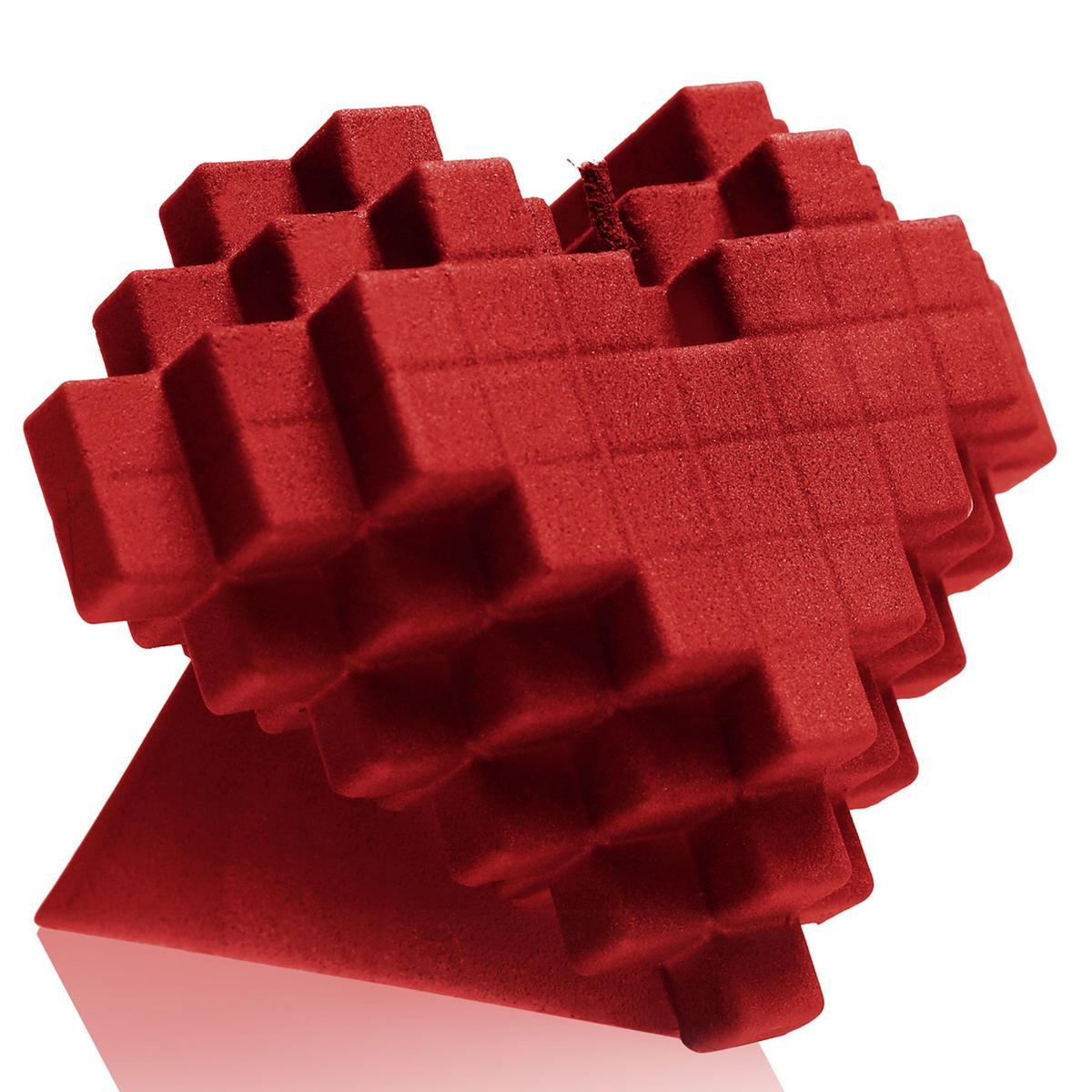 Świeca Heart Pixel Red nr. 1