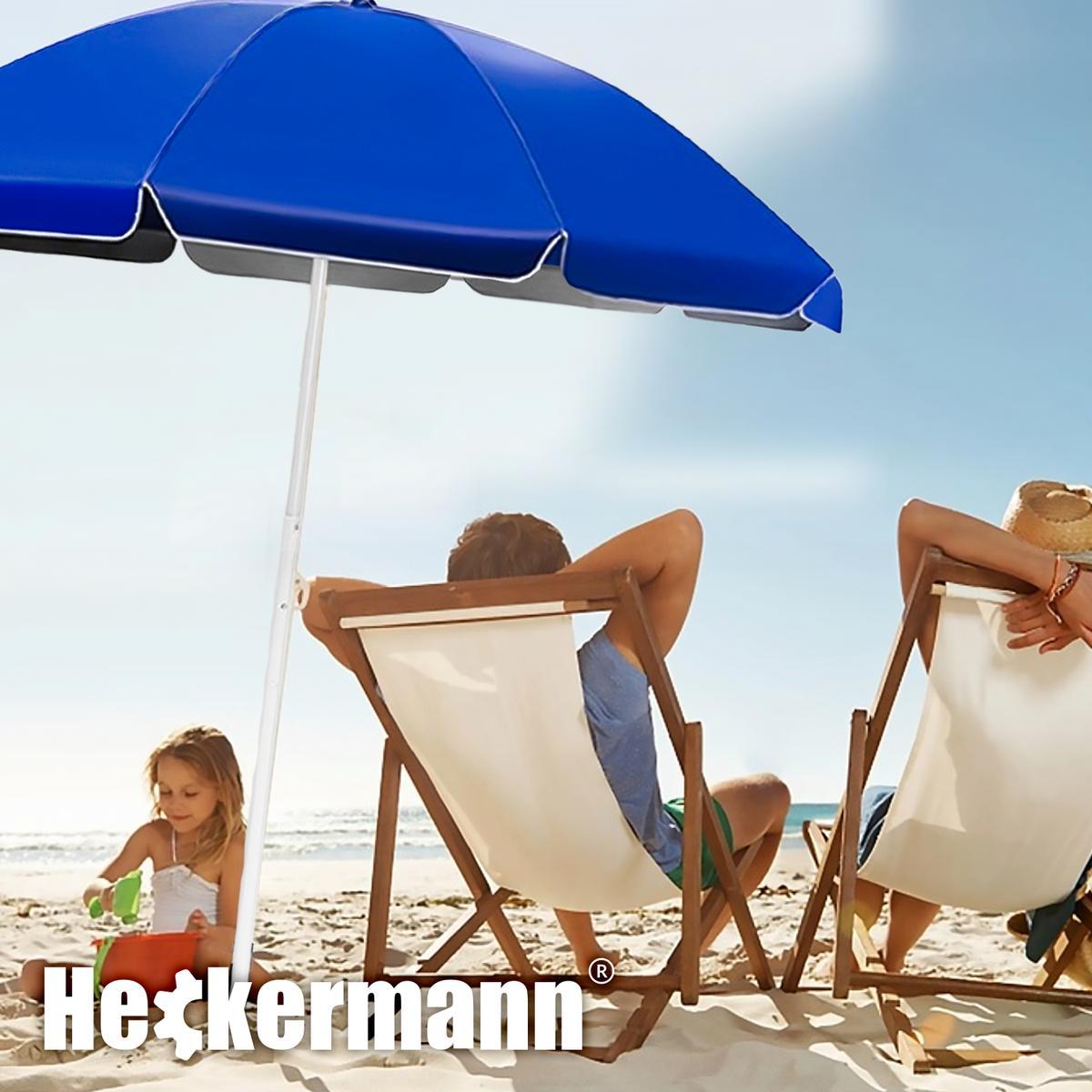  Parasol plażowy ogrodowy na plaże turystyczny składany Heckermann® 1,8m nr. 3