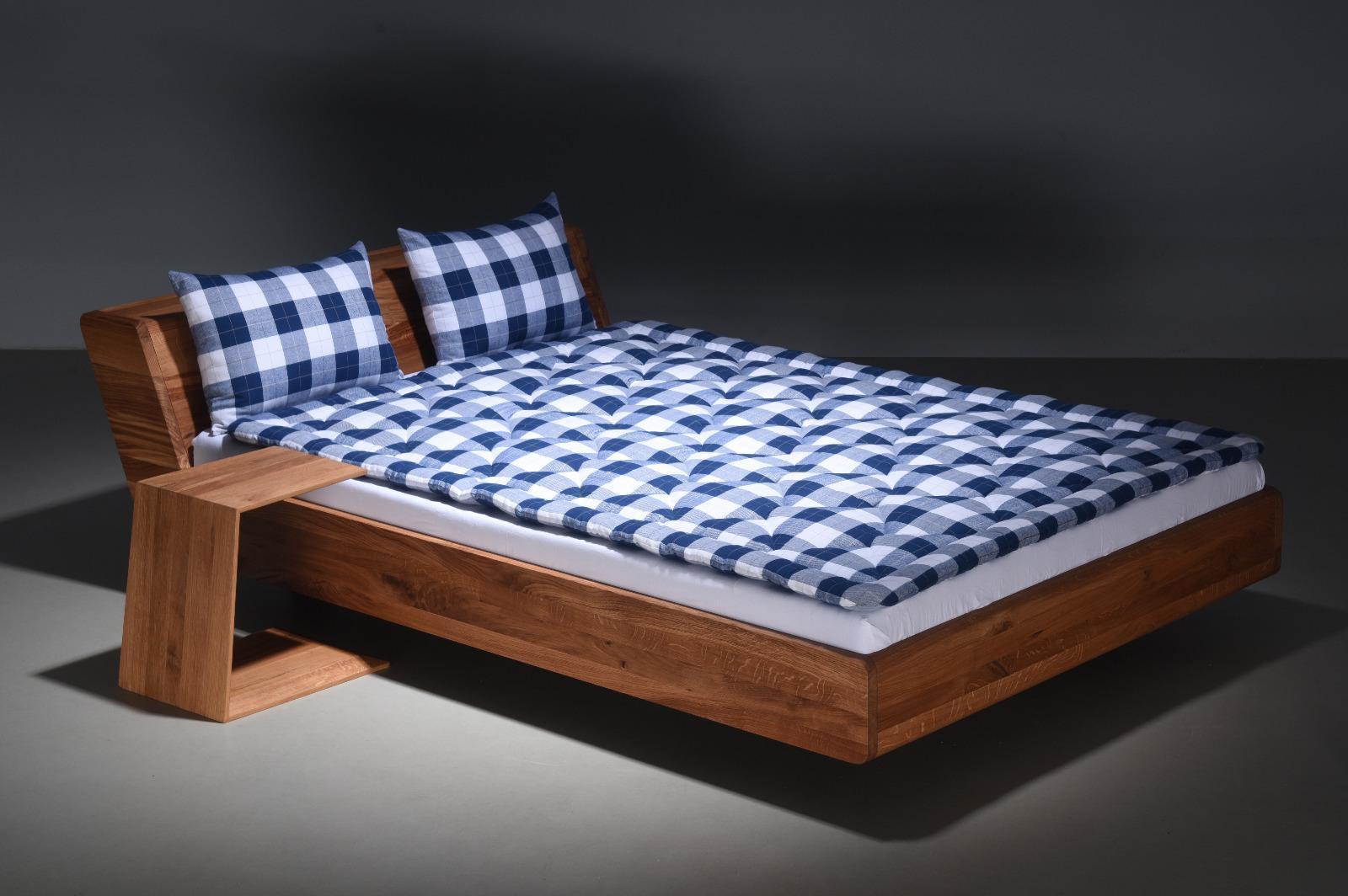 Łóżko LUGO 200x200 elegancka modna rama z litego drewna olchowego z zagłówkiem nr. 3