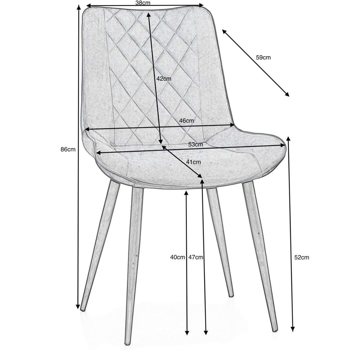 Krzesło ALED czarne tapicerowane welurem pikowane do jadalni lub salonu  nr. 9