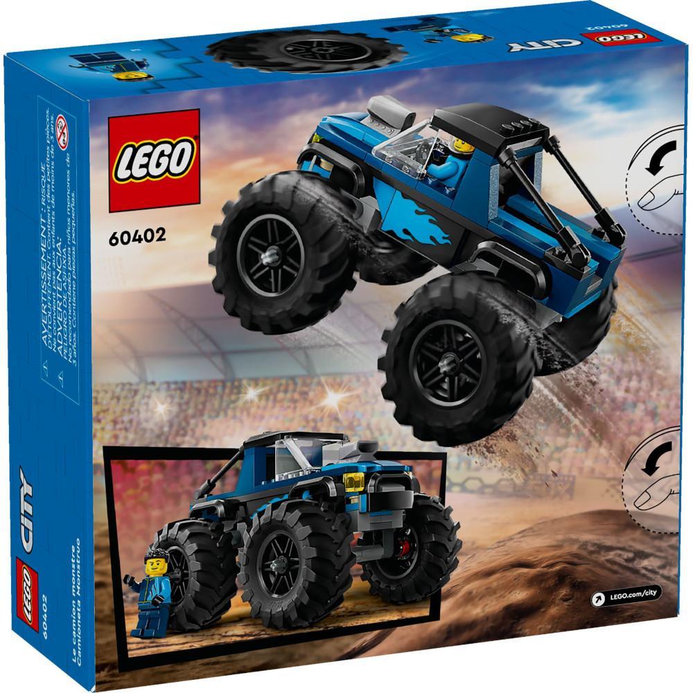 Zestaw klocków lego city oryginalny niebieski monster truck 60402 dla dziecka nr. 4