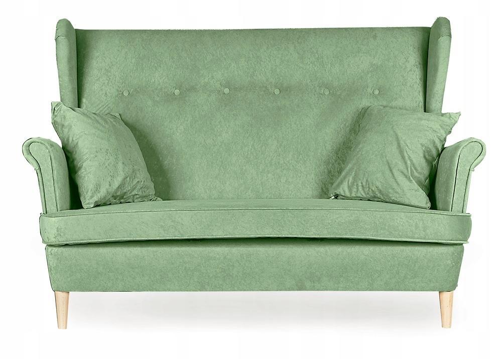 Zestaw wypoczynkowy mebli ARI 149x104x92 cm uszak sofa fotele pufy do salonu Mirofaza seledyn nr. 2