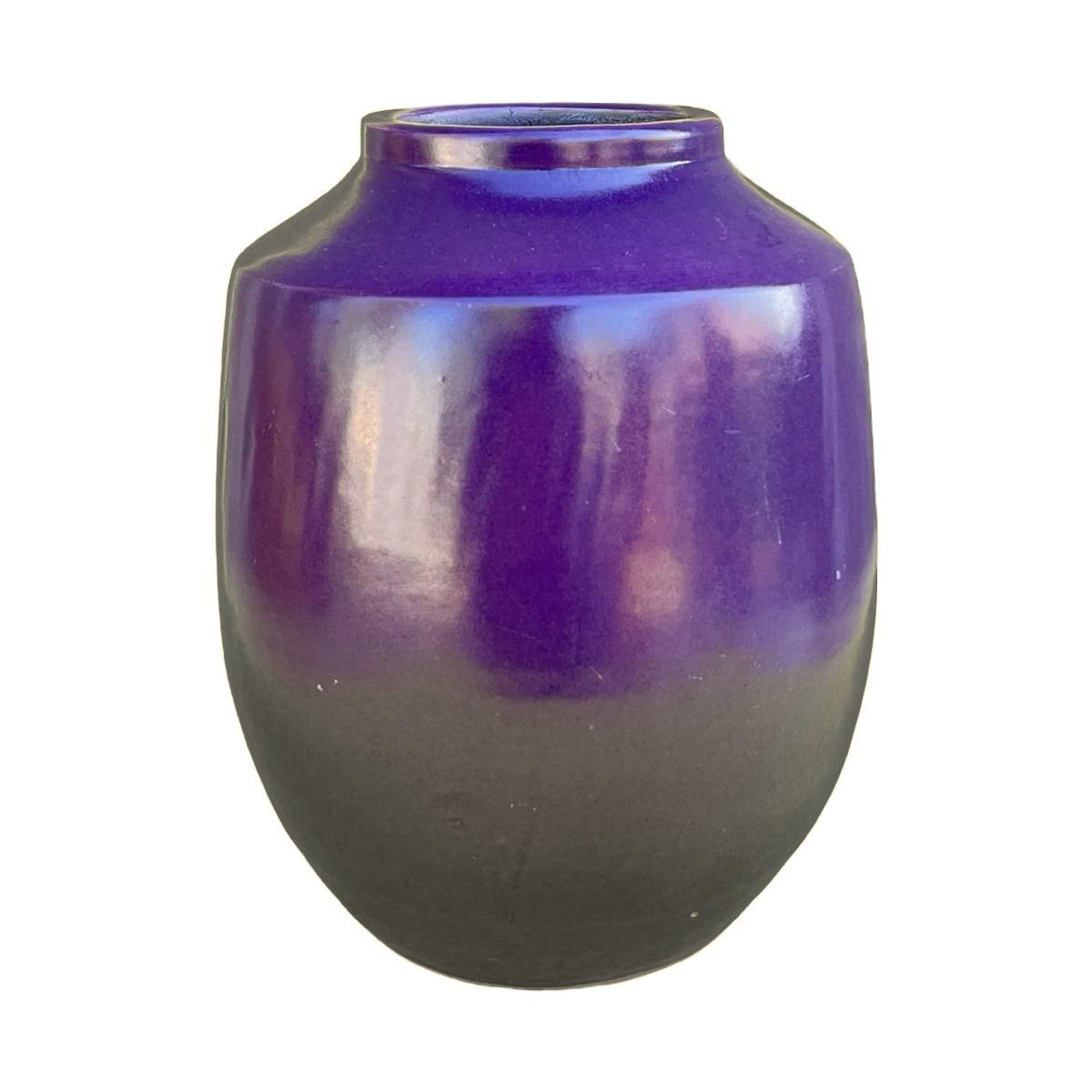 Ceramiczny wazon, fioletowy, Niemcy, lata 70. 0 Full Screen
