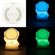 Lampka nocna dla dzieci silikonowa 8 LED USB biała astronauta - Miniaturka zdjęcia nr 5
