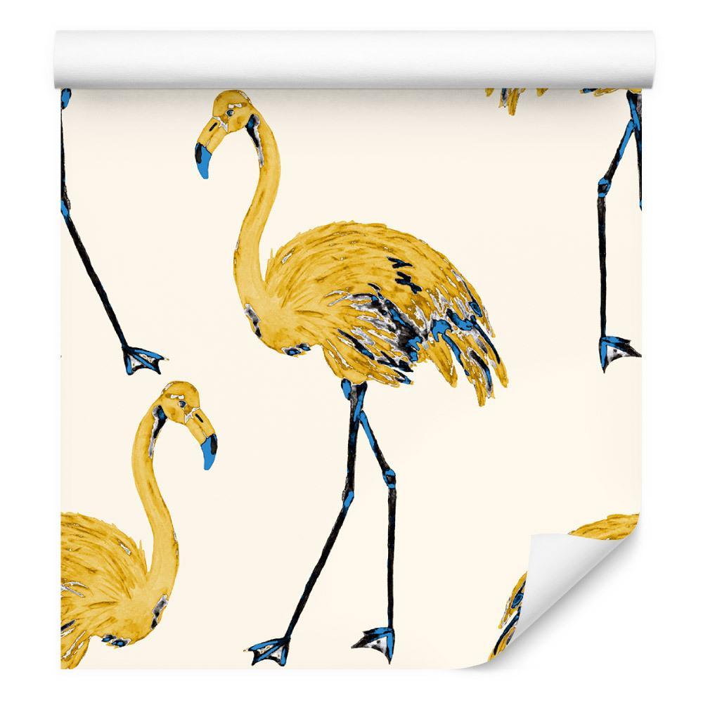 Tapeta – Flamingi jak malowane  nr. 1