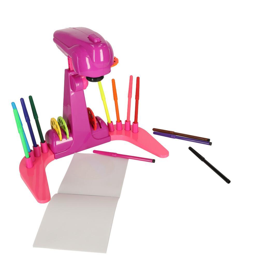 Projektor rzutnik kalka do nauki rysowania dla dzieci slajdy fioletowy 30,5×26×18,5 cm 6 Full Screen