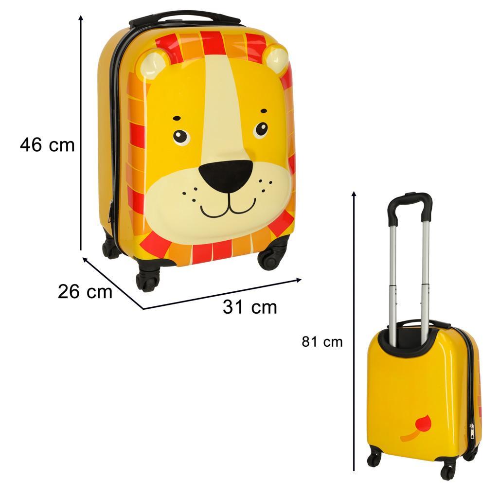 Walizka podróżna dla dzieci bagaż podręczny na kółkach lew nr. 7