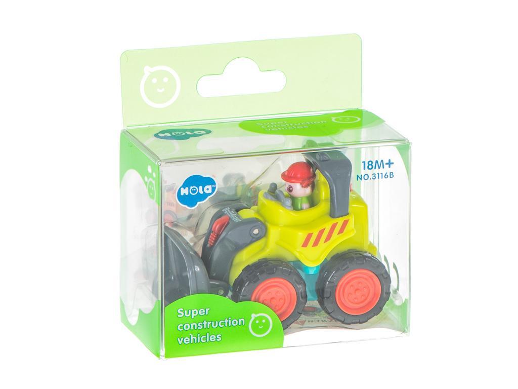 Samochód dla dzieci auto budowlane zabawka dla dwulatka buldożer spychacz HOLA nr. 6