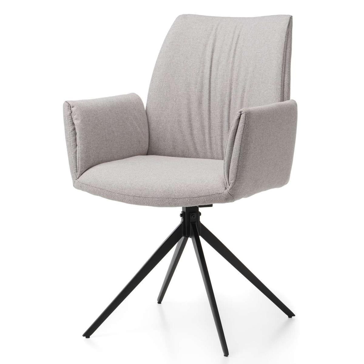 Krzesło PRATO szare tapicerowane tkaniną do jadalni lub salonu  nr. 4