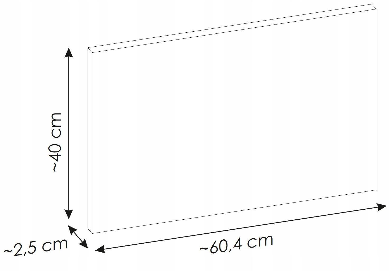 Blat do szafki łazienkowej 60,4x40 cm zielony szałwia płyta MDF do łazienki 1 Full Screen