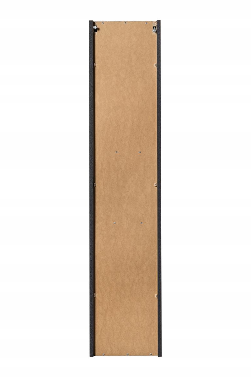 Słupek Łazienkowy wysoki NOVA BLACK 140 cm czarny ryflowany front szafka wisząca drzwi do łazienki nr. 7