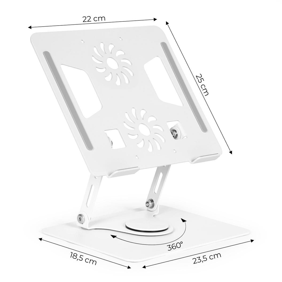Podstawka obrotowy stojak pod laptop aluminiowy składany z regulacją 3 Full Screen