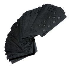 Karty do gry pokera plastikowe czarne - Miniaturka zdjęcia nr 4