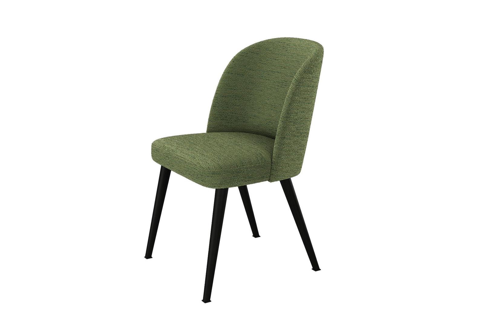  Krzesło MATICA KR-2 53x49x83 cm welurowe do jadalni zielony nr. 2