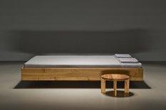Łóżko POOL 160x200 eleganckie, proste nowoczesne łóżko wykonane z litego drewna olchowego