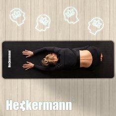 Mata do jogi antypoślizgowa kauczukowa do ćwiczeń Heckermann® 183x61x1cm - Miniaturka zdjęcia nr 3