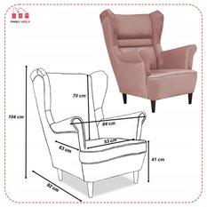 Zestaw wypoczynkowy sofa + 2 fotele Family Meble - Miniaturka zdjęcia nr 6