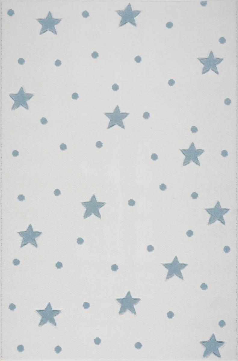 Dywan dziecięcy Heaven Blue 100x150 cm do pokoju dziecięcego biały w gwiazdki nr. 2