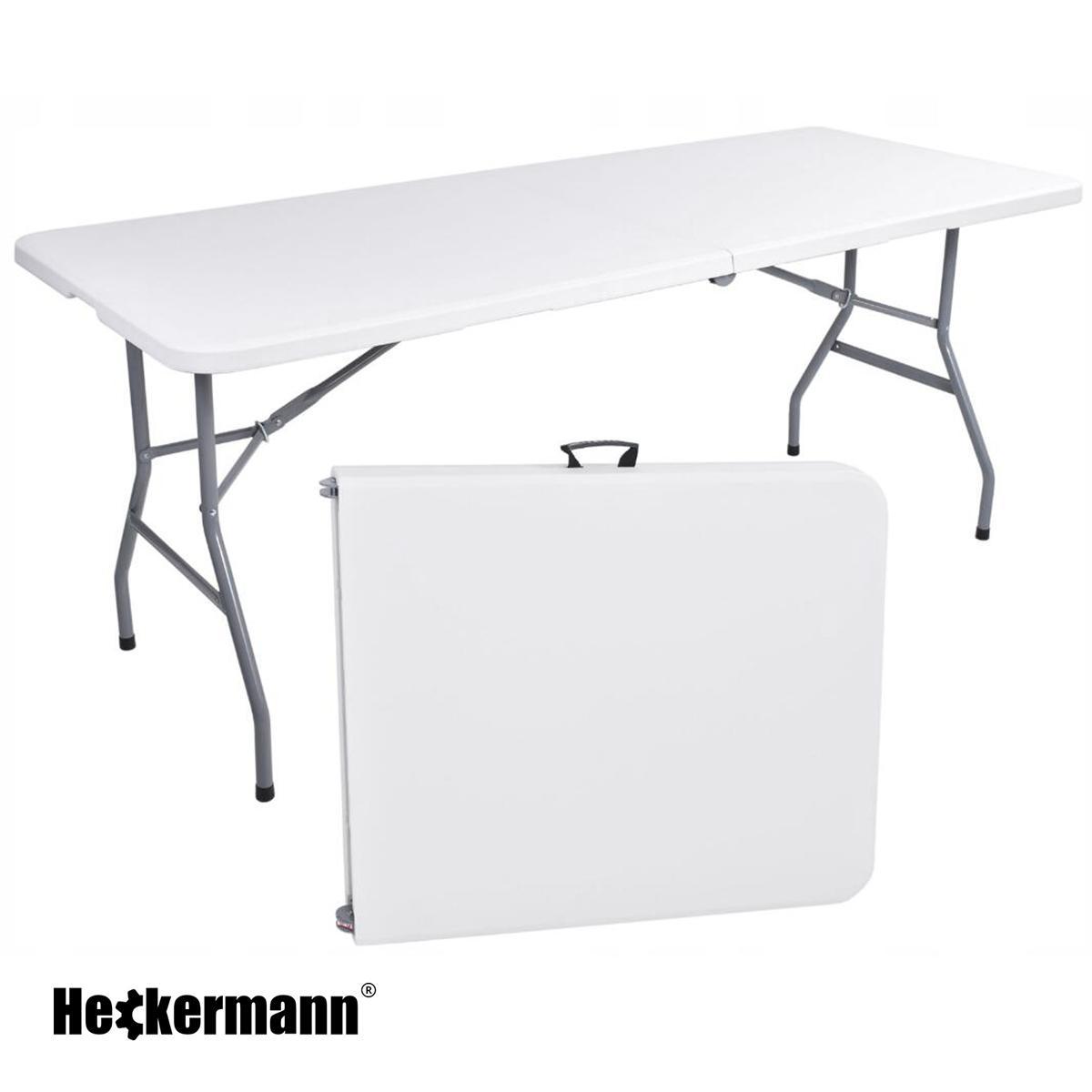 Stół składany cateringowy 180x74cm Heckermann XJM-Z180 Biały nr. 3