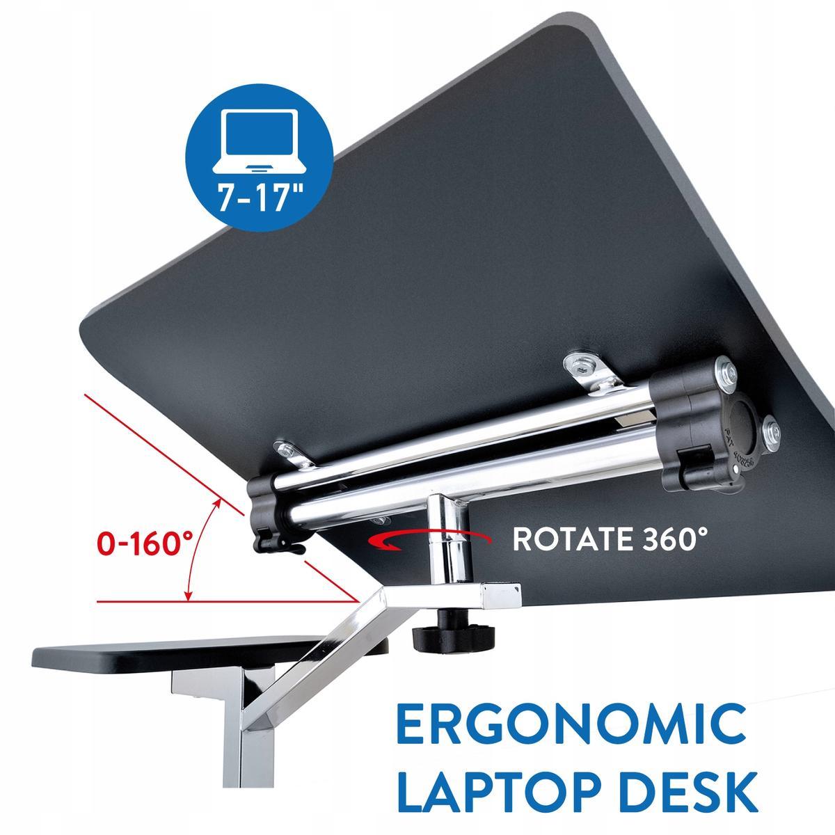 Tatkraft Joy stabilny stolik pod laptopa, 4 kółka 3 Full Screen