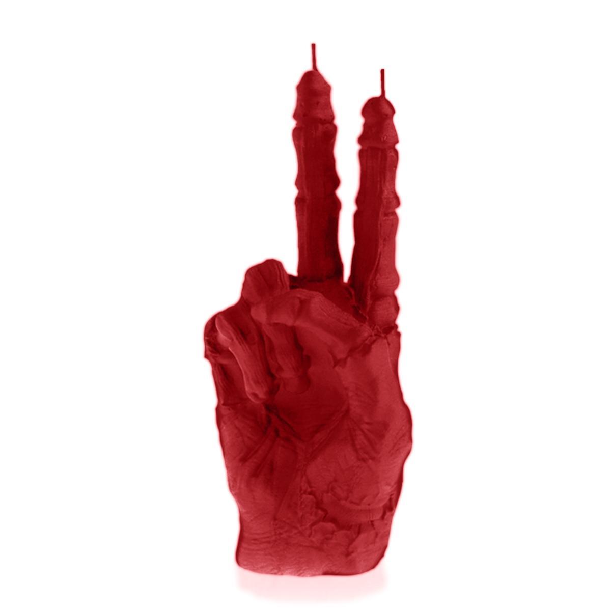 Świeca Zombie Hand PEACE Red nr. 2