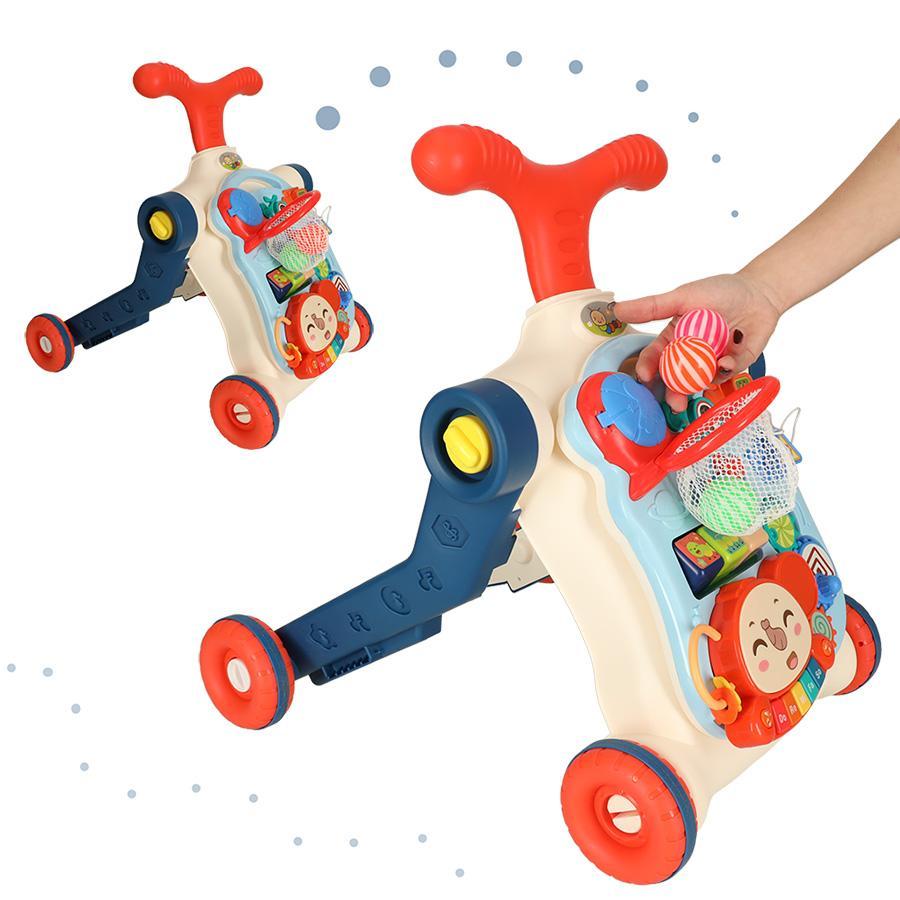 Pchacz chodzik jeździk deskorolka stolik interaktywny 5w1 zabawka dla niemowląt 52,2x16x42cm nr. 5