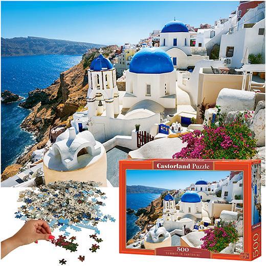 CASTORLAND Puzzle układanka 500 elementów Summer in Santorini - Lato na Santorini 9+ nr. 1