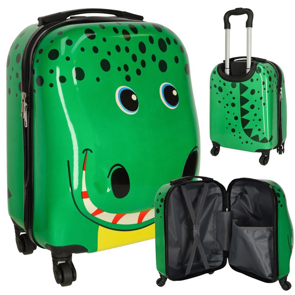 Walizka podróżna dla dzieci bagaż podręczny na kółkach krokodyl nr. 1