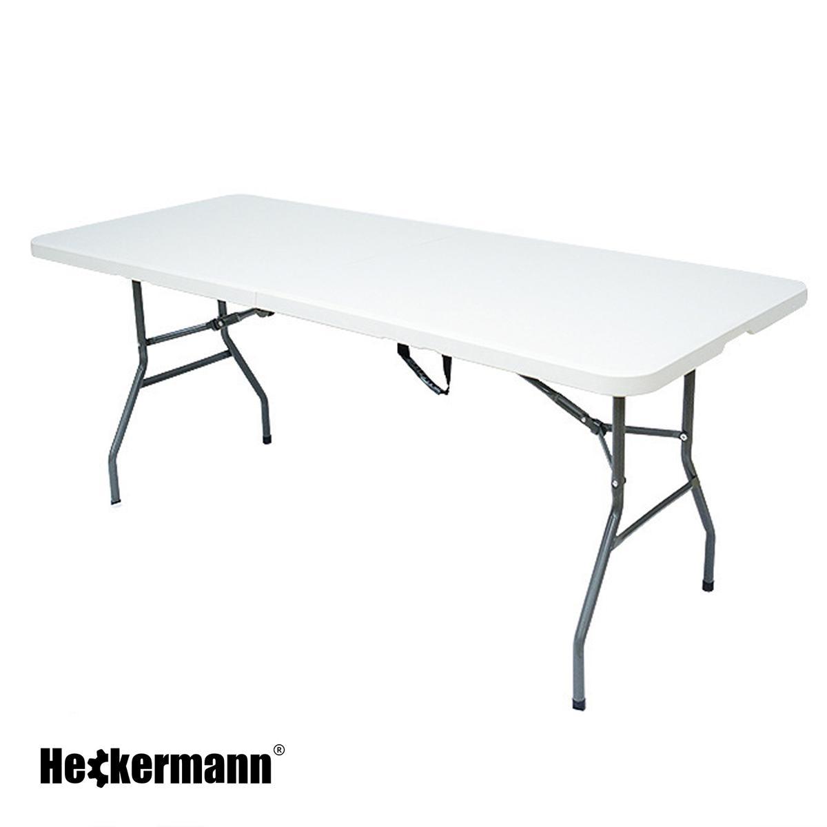 Stół składany cateringowy 180x74cm Heckermann XJM-Z180 Biały nr. 4