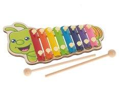 Cymbałki drewniane kolorowe dla dzieci gąsienica - Miniaturka zdjęcia nr 2