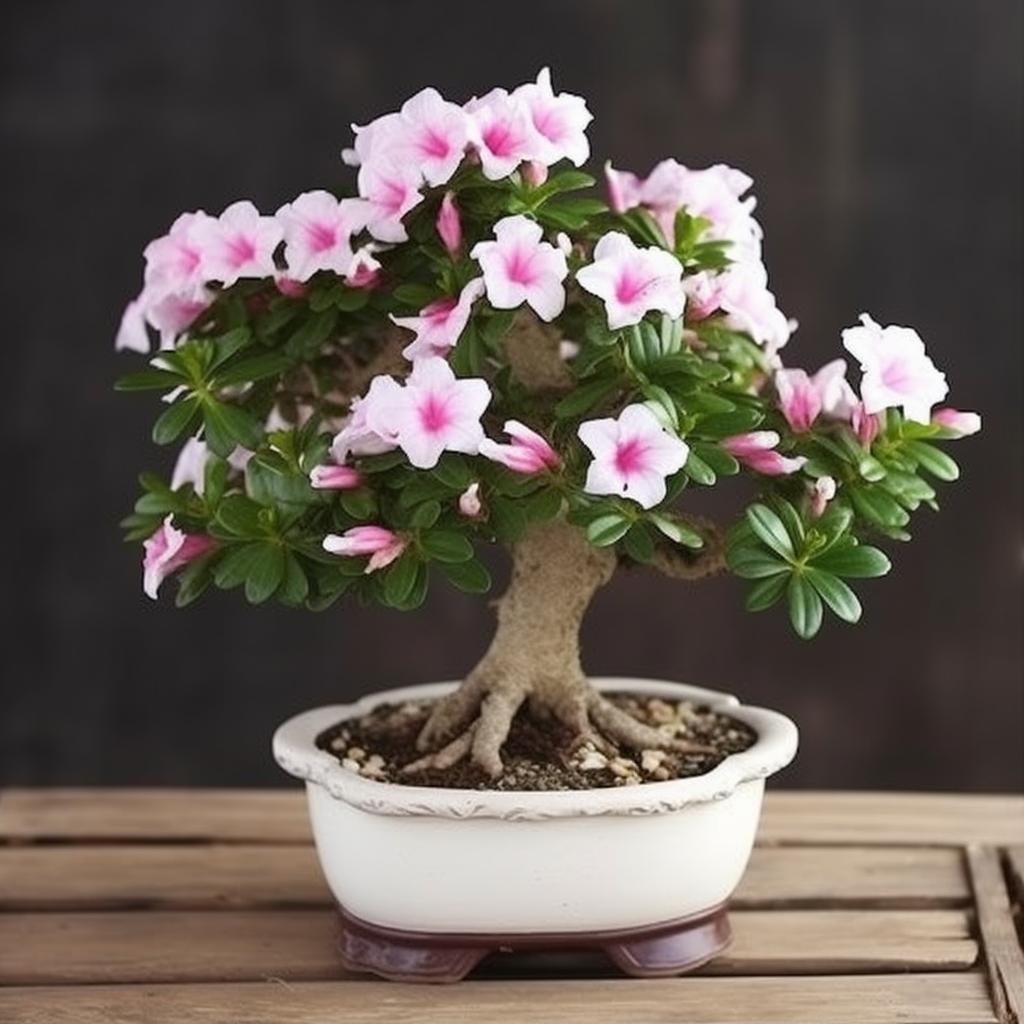 Zestaw do uprawy bonsai Róża pustyni Adenium różowa - komplet 2 nasion doniczka podłoże 1 Full Screen