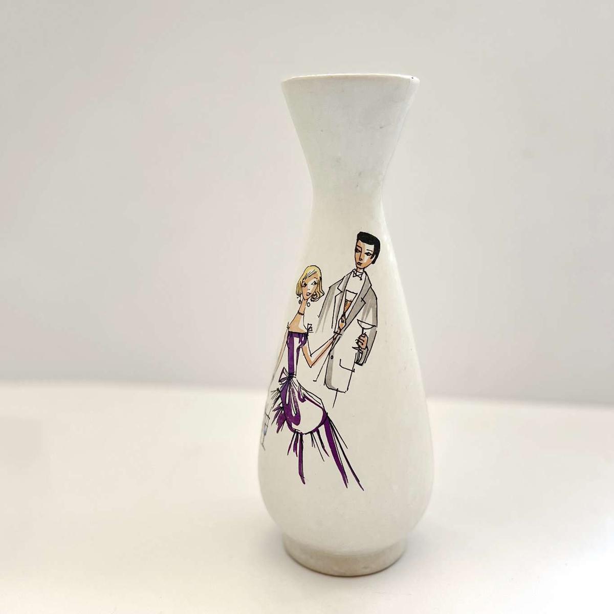 Ciekawy wazon ceramiczny Bay Keramik, Niemcy lata 70. 3 Full Screen
