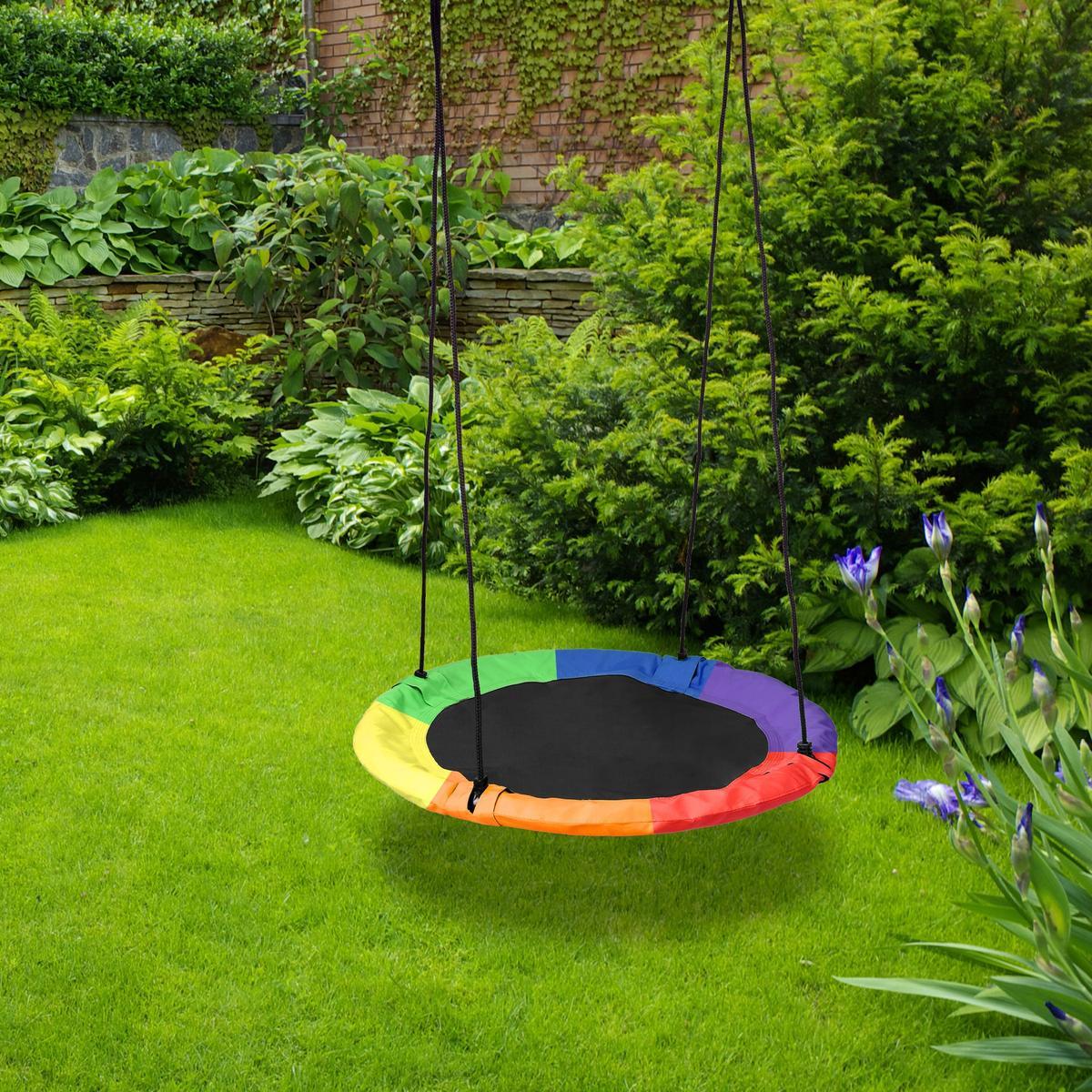 Huśtawka ogrodowa Romek bocianie gniazdo 60 cm kolorowa do ogrodu nr. 6