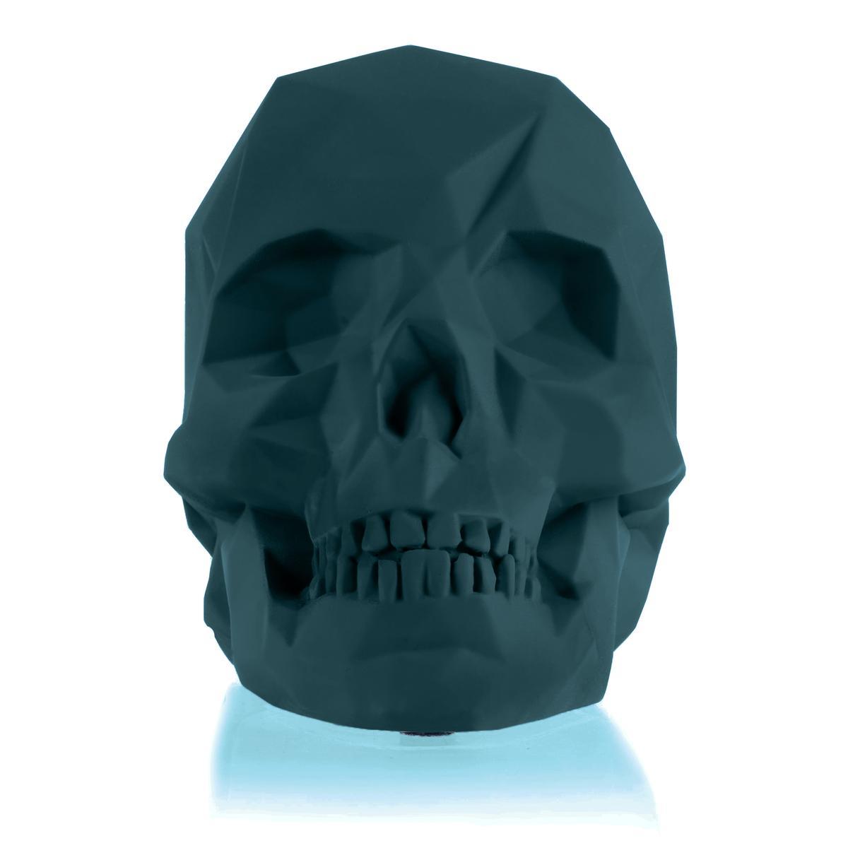 Podpórka do książek Skull Low-Poly Dark Turquoise Poli 0 Full Screen