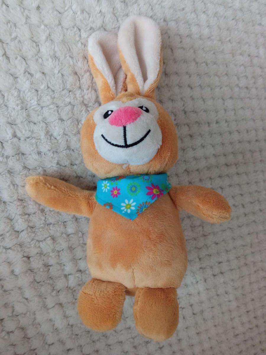 Pluszowy zajączek królik z chustką Zabawka dla dzieci nr. 2