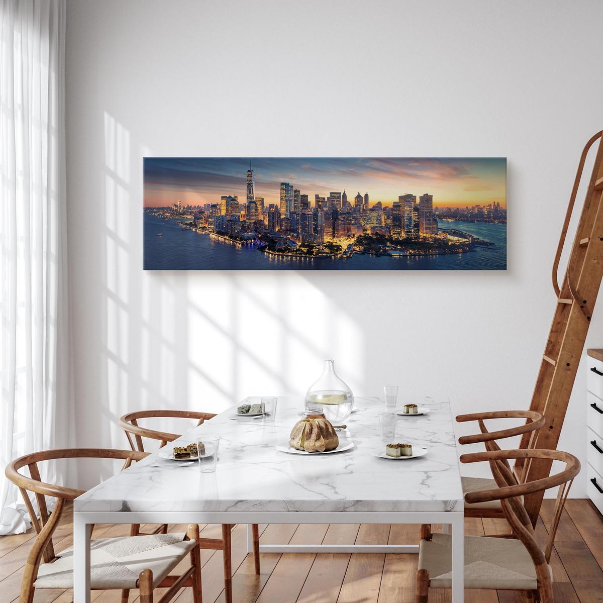Obraz Na Płótnie Canvas Do Biura MANHATTAN NY Panorama 145x45cm nr. 6