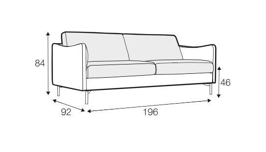 Sofa nowa LUCA firmy SITS nr. 3